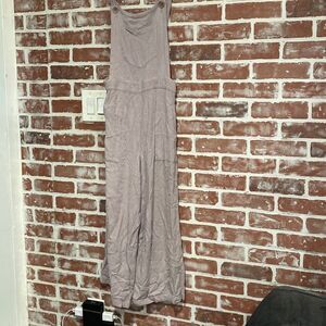 Rachel Pally Lavender Linen Blend Coverall Jumpsuit Size Small euc